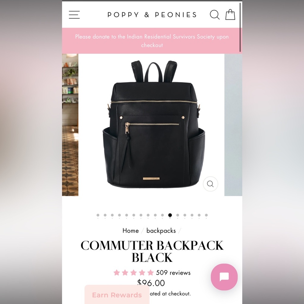 Poppy & Peonies Commuter Backpack